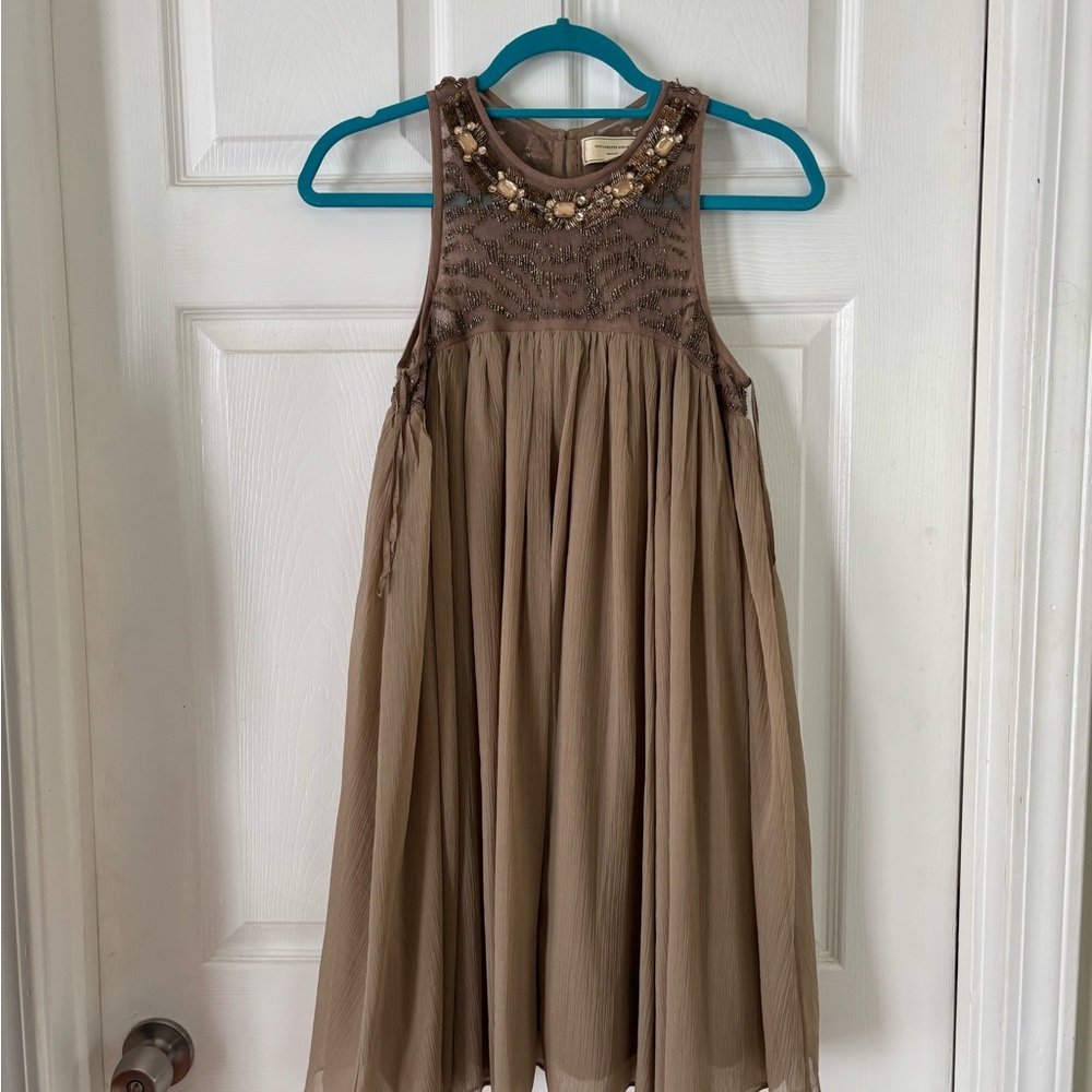 Elegant Brown Dress from Anthropologie